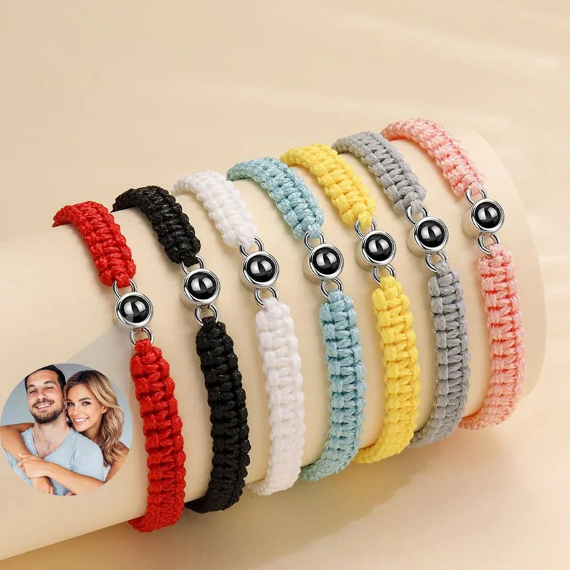 Braided Photo Bracelet