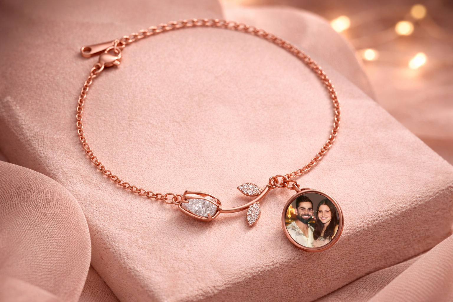 🌹 Rose Design Photo Projection Bracelet 🌹
